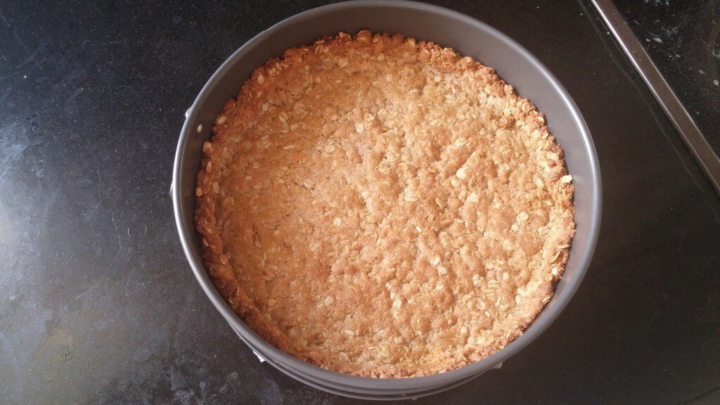 Vegan Cheesecake with Anzac Biscuit Crust