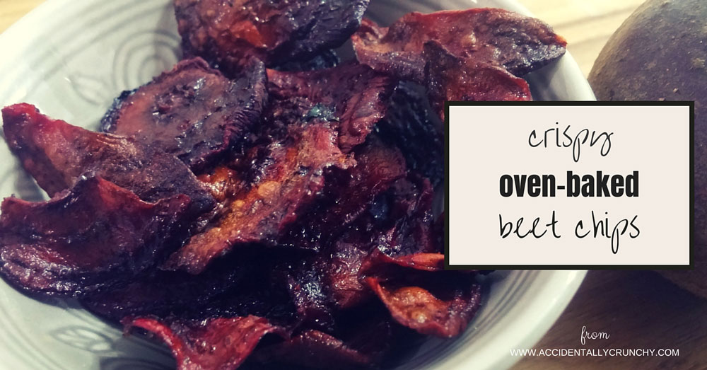 oven-baked beet chips