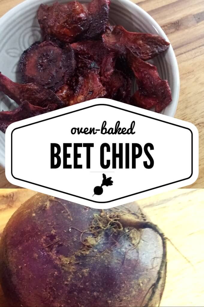 These oven baked beet chips - gluten-free, vegan, healthy snack