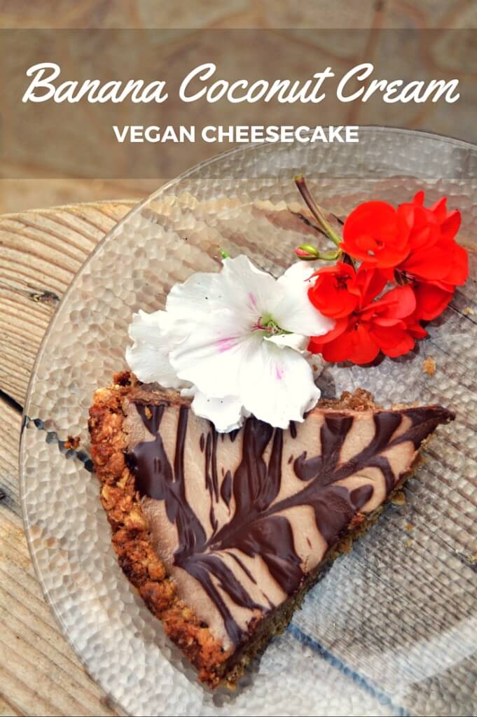 vegan cheesecake! banana coconut cream cheesecake | accidentallycrunchy.com