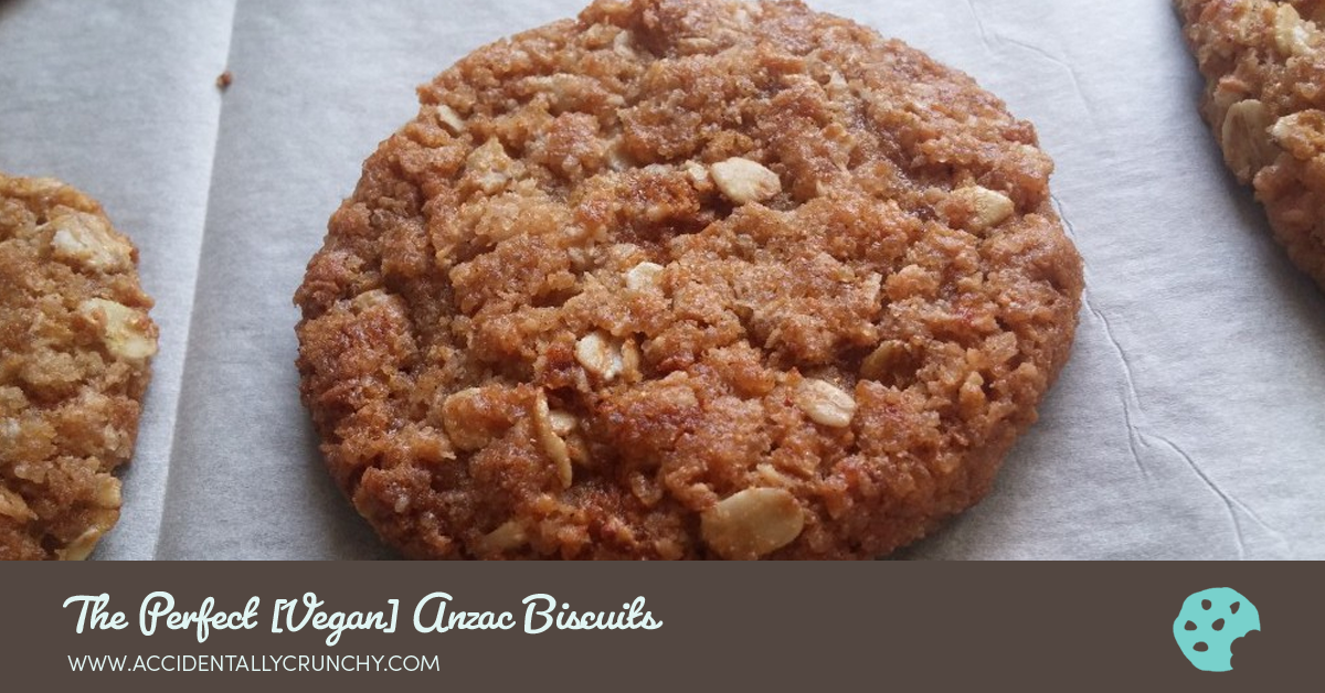 The Perfect Anzac Biscuit (Vegan and Nut Free)