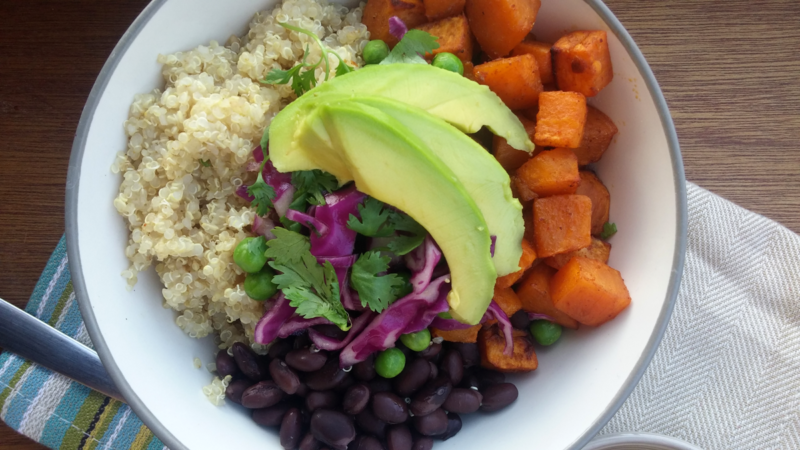 Sweet Potato Buddha Bowl with Quinoa & Black Beans